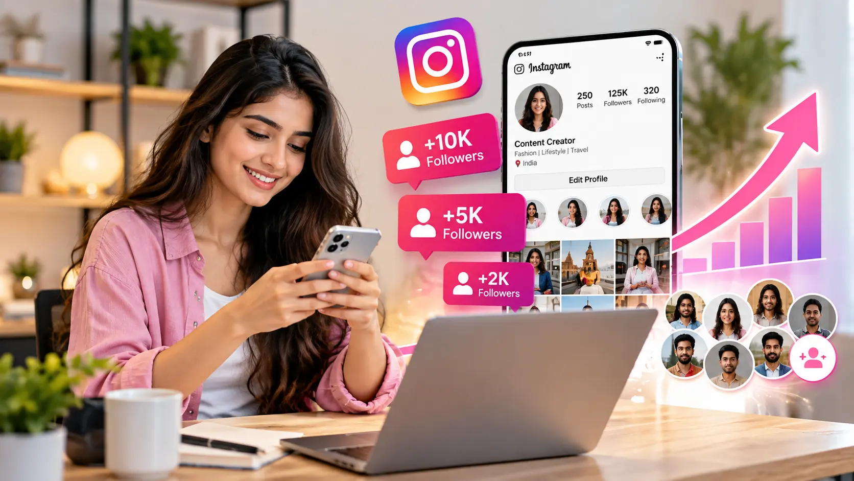 Instagram Followers Increase Website India 