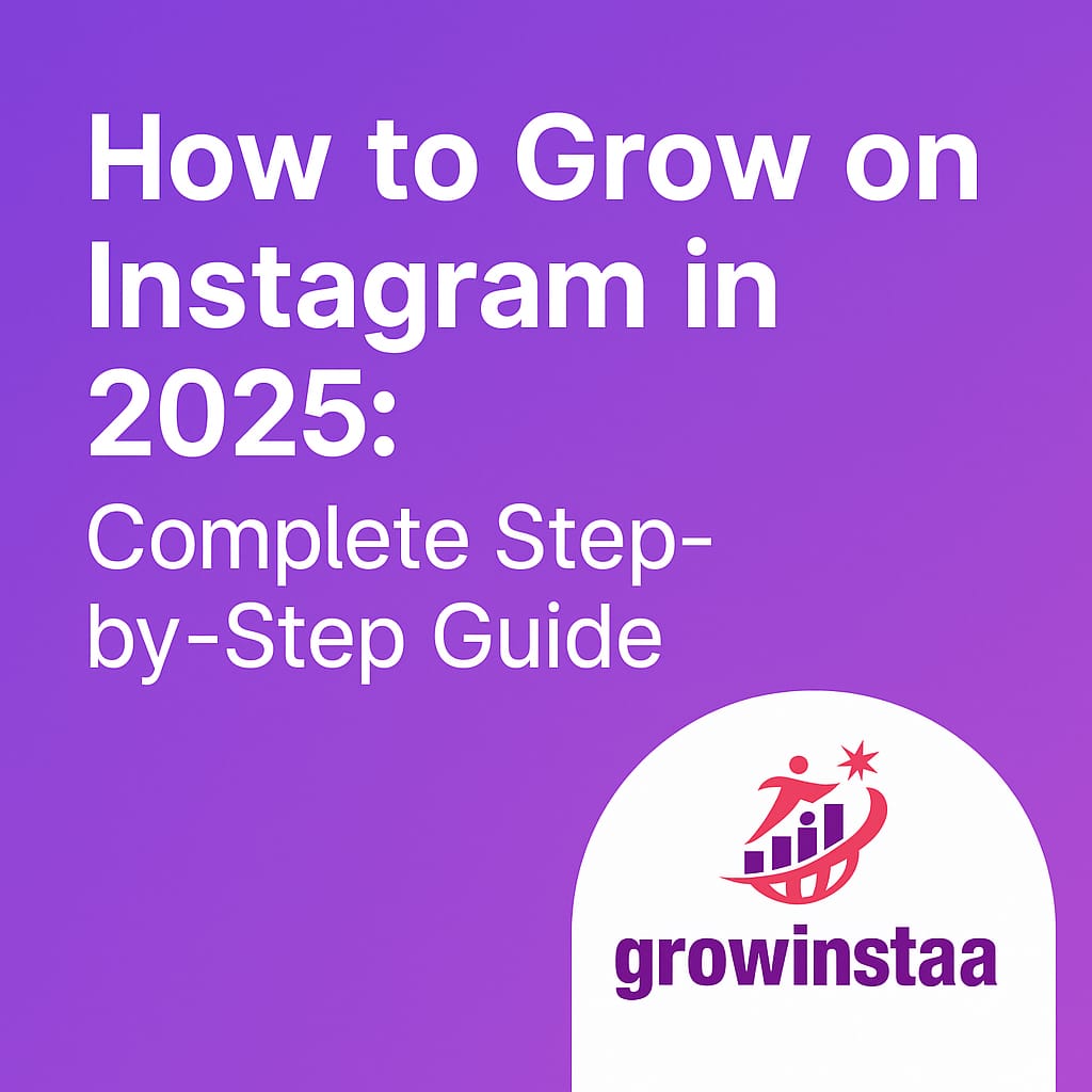 Growinstaa Instagram Growth 2025 Blog Header Premium Design